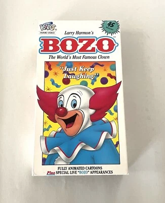 BOZO The Worlds Most Famous Clown Just Keep Laughing - Larry Harmon's  VHS Tape - Image 1 of 4