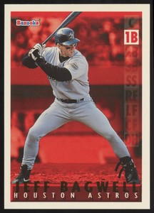1995 BAZOOKA #RH-13 JEFF BAGWELL RED HOT PARALLEL HOUSTON ASTROS