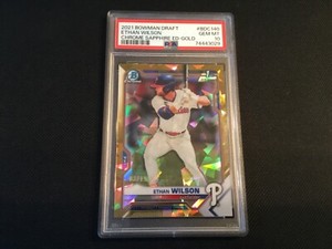 2021 Bowman Chrome 1st Sapphire GOLD  Ethan Wilson /15 PSA 10