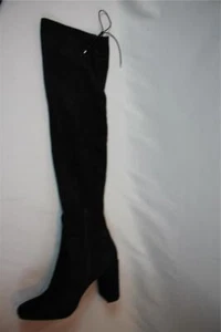 Neu im Karton Chinese Laundry schwarze elegante Wildlederstiefel 5 M Overknee-Stiefel zum Binden HEISS!! - Bild 1 von 6