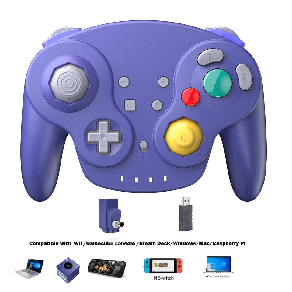 Kabellos CONTROLLER mit NGC&USB Empfänger For Nintendo GameCube Switch PC Mac DE - Bild 1 von 4