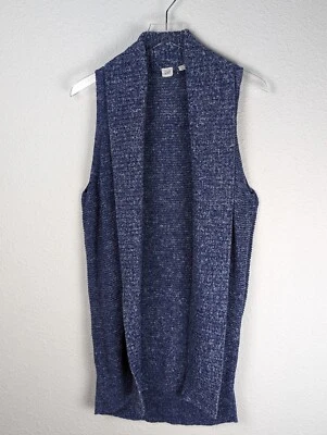 Gap Women's Sweater Vest S Gray Heather Open Front Classic Office - Image 1 of 4