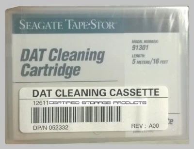 NEW 1/PK Seagate DAT DDS 4mm Cleaning Tape Cartridge 91301 IBM Quantum Certance - Image 1 of 2