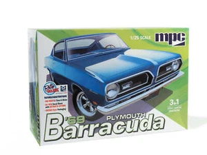 MPC 1969 Plymouth Barracuda 3in1 - 1:25 Scale Plastic Model Kit 994 NISB - Picture 1 of 6