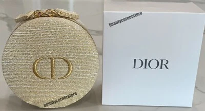 Dior Beauty Pouch Pequeño Beige Maquillaje Bolsa Redonda Aseo Estuche de Viaje Nuevo en Caja Foto 1 de 4