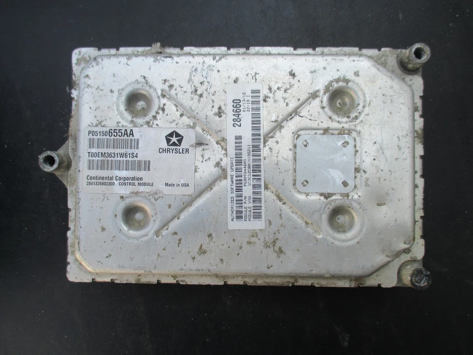 2012 DODGE AVENGER CHRYSLER 200 ECM ENGINE COMPUTER 68068446ad - Image 1 of 1