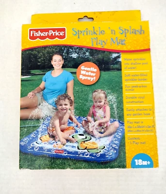 Nuevo Fisher Price Sprinkle n Splash Play Mat 2009-Se conecta a manguera 35x35x2 18 m+ Foto 1 de 4