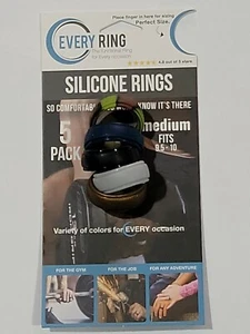 Every Ring 5 pack Silicone Rings Size Medium Fits 9.5-10 -VA-MED - Picture 1 of 3