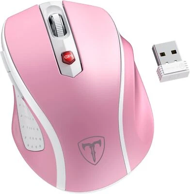 EasternTimes Tech Wireless Computer Mouse D-09 USB CA57BN TUVD-09 - Image 1 of 4