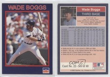1990 Starline Long John Silver's Wade Boggs #22 HOF