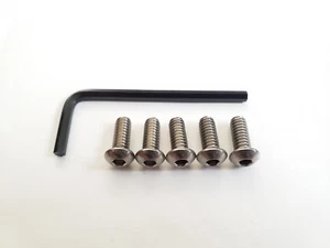 5 Stainless Steel Harley Derby Cover Hardware Allen Bolt Kit for 99-2019 Wrench - Bild 1 von 3