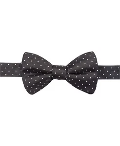 $120 Ryan Seacrest Men`S Black White Polka Dot Bowtie Classic Adjustable Bow Tie - Picture 1 of 1