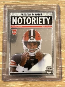 Mosaico Panini Shedeur Sanders 2025 inserto de notoriedad (RC) Cleveland Browns NFL - Imagen 1 de 2