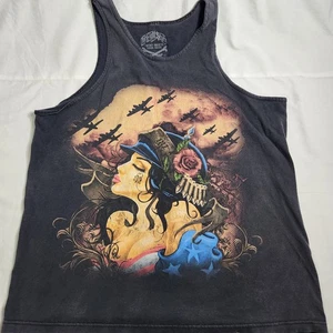 Vintage 187 One Eight Seven Y2k XL Tank Top - Tattoo - Picture 1 of 7