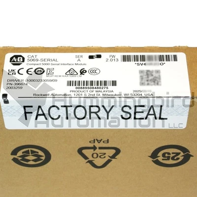 Allen Bradley 5069-SERIAL 2025/A compacto 5000 interfaz sellada excedente *EE. UU.* Foto 1 de 4