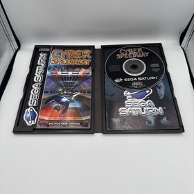 Cyber Speedway Sega Saturn complete with manual tested 