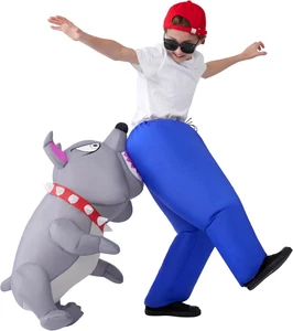 Kids Halloween Inflatable Costumes, Biting by a Dog Inflatable Blow-Up Costume H - Picture 1 of 7