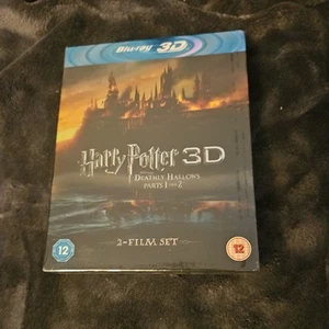 BLU-RAY 3D HARRY POTTER AND THE DEATHLY HALLOWS PARTS 1 & 2 BOX SET NEW - Picture 1 of 2