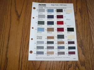 1988 Dodge Truck Acme Paint Chips Samples - 9/9 - Picture 1 of 1