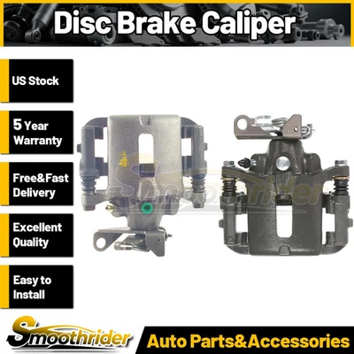 For 2000-2002 Jaguar S-Type Rear Left Right Brake Calipers and Bracket - Image 1 of 4