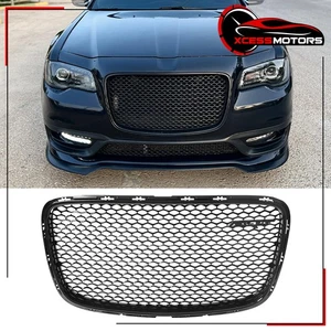 For 15-23 Chrysler 300 4DR SRT Style Front Bumper Upper Grille Guard Gloss Black - Bild 1 von 10