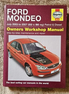 FORD MONDEO JULY 2003 to 2007  HAYNES MANUAL 03 to 56 No. 4619 - Image 1 of 4