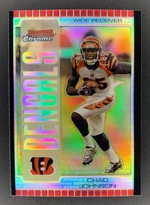 Bowman Chrome 2005 "Silver Refractor" Chad Johnson SSP #'d 01/50! PRIMERO HECHO - Imagen 1 de 2