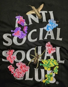 Anti Social Social Club 2025 Embroidered Reflective Club Hoodie - Picture 1 of 6