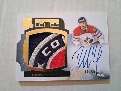 2011-12 The Cup Rick Nash Limited Logos Auto Jumbo Patch /50 Relic CBJ 🏒 - Image 1 of 4