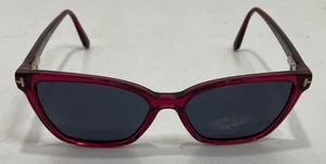 Tom Ford Women's Sunglasses Burgundy FT5812-B - 074 Shiny Dark Fuxia 53-15-140 - Picture 1 of 7