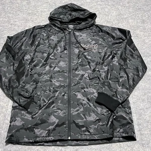 Thrasher Skate Magazine Men’s Nylon Snap Windbreaker MEDIUM Hoodie Rain Jacket - Picture 1 of 10