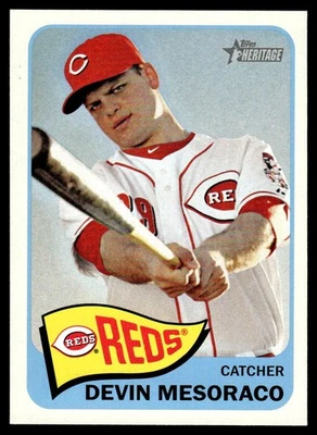 Tarjeta de béisbol Devin Mesoraco 2014 Topps Heritage #324 Cincinnati Reds 27212 Foto 1 de 2
