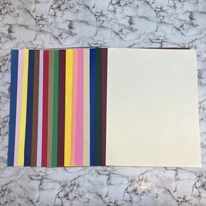 Scrapbooking Paper Squares 11” x 8.5” Multicolor Craft Sheets Lot of 30 - Picture 1 of 4