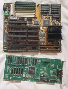 motherboard Shuttle Hot 409 Opti82C495SX 486 socket3,VGA Cirrus Logic, SIMM 16mb - Bild 1 von 15