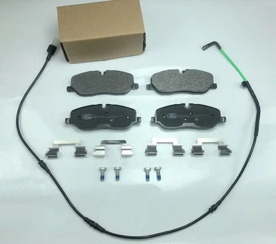 Pastilhas de freio dianteiras de cerâmica com hardware fabricante de equipamento original Land Rover LR3 2005-2009 todos os modelos - Imagem 1 de 4