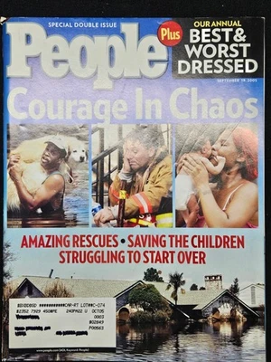 PEOPLE Magazine  SEPT. 19, 2005:  Courage In Chaos (Katrina) DOUBLE ISSUE - Image 1 of 4