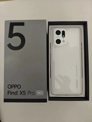 NEW OPEN BOX! OPPO Find X5 Pro 5G Smartphone 256 GB- Ceramic White- 12 GB RAM - Image 1 of 4