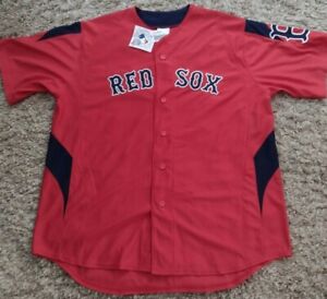 Majestic Boston Red Sox Jersey XL Size New With Tags Red / Blue Official