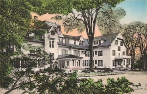 Williams Inn Berkshires MA handkolorierte Albertype Postkarte A639 - Bild 1 von 2