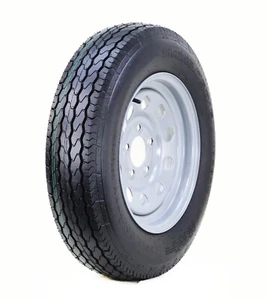 Free Country Trailer Tire Rim ST205/75D15 6-Ply C 101L 5 Lug x 4.5" Silver Mod - Picture 1 of 8