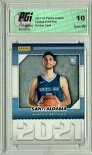 Santi Aldama 2021 Panini Instant #YO-29 Year One 1/387 Made Rookie Card PGI 10