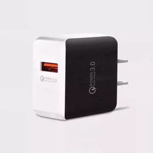 Home Wall Fast Charger USB QC 3.0 for Cell Phone Apple iPhone Samsung Android - Picture 1 of 3