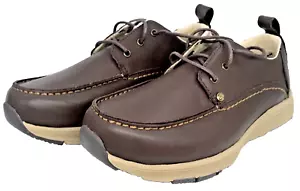 Zapatos de barco Duluth Trading Company marrón 41207 para hombre 9,5 m Tower Hill con cordones - Imagen 1 de 15