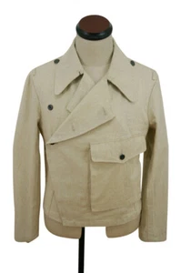 WW2 German Heer panzer summer HBT off-white wrap/jacket type II - Picture 1 of 3