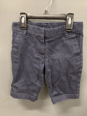 Chaps Navy Blue Khaki Shorts Kid’s 6X - Imagem 1 de 4