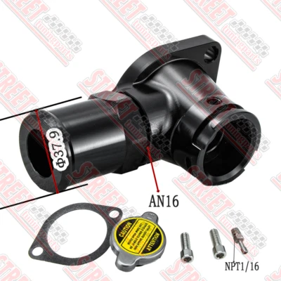 For FALCON XR6 TURBO FORD Engine Water Pump BARRA THERMOSTAT HOUSING black - image 1 of 4