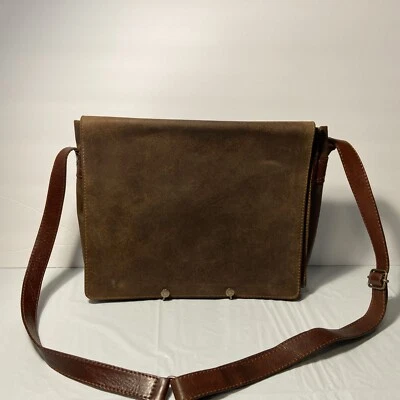 Bandolera de cuero vintage Toscana Italia academia rústica VER ACTUALIZACIÓN Foto 1 de 4