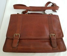 Vintage Franklin Covey Riverwood Leather Satchel Briefcase