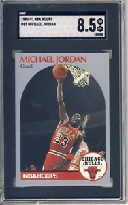 1990-91 HOOPS # 65 MICHAEL JORDAN,BULLS-HOF-SGC 8.5 +++VIVID BEAUTY ! - Picture 1 of 1