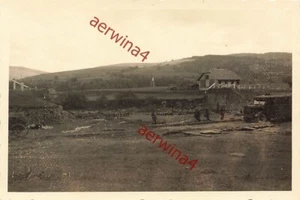 Deutscher Omnibus an Behelfsbrücke Sanok Polen - Bild 1 von 2